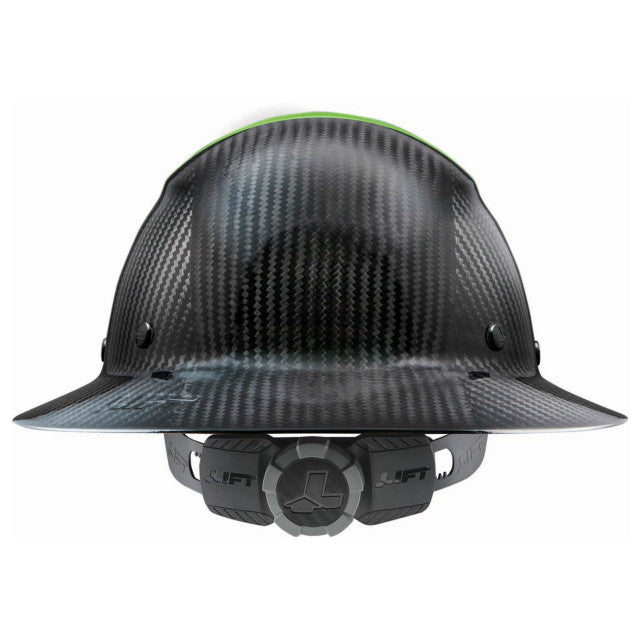 DAX FIFTY 50 CARBON FIBER FULL BRIM HARDHAT - GREEN