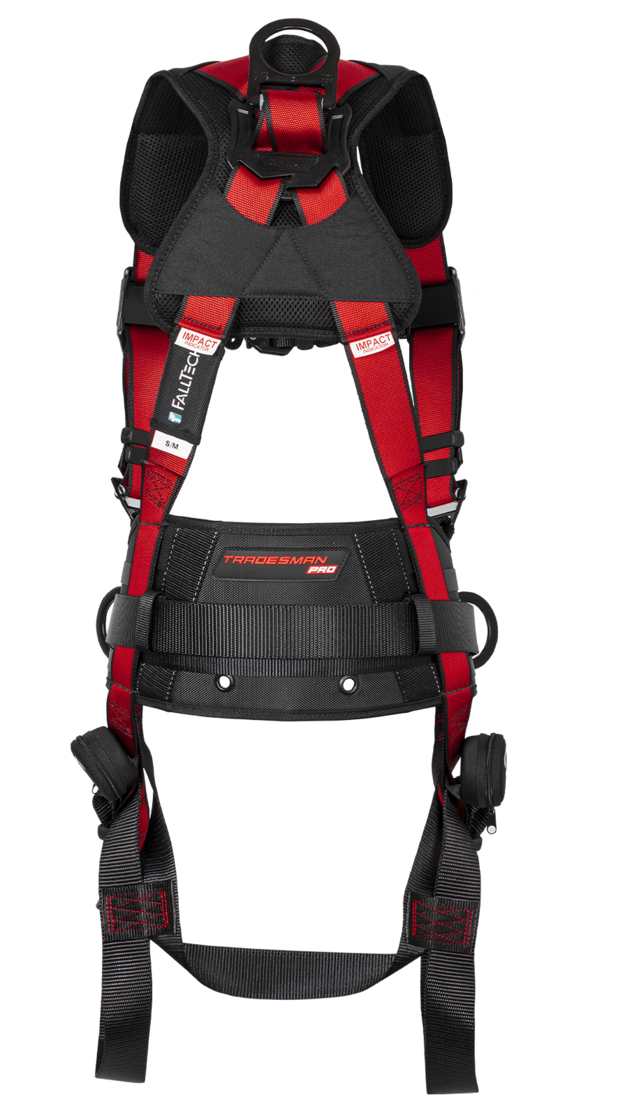 FallTech 7078CSM Contractor+ Full Body Harness – 3 D-Rings, Tongue Buckle