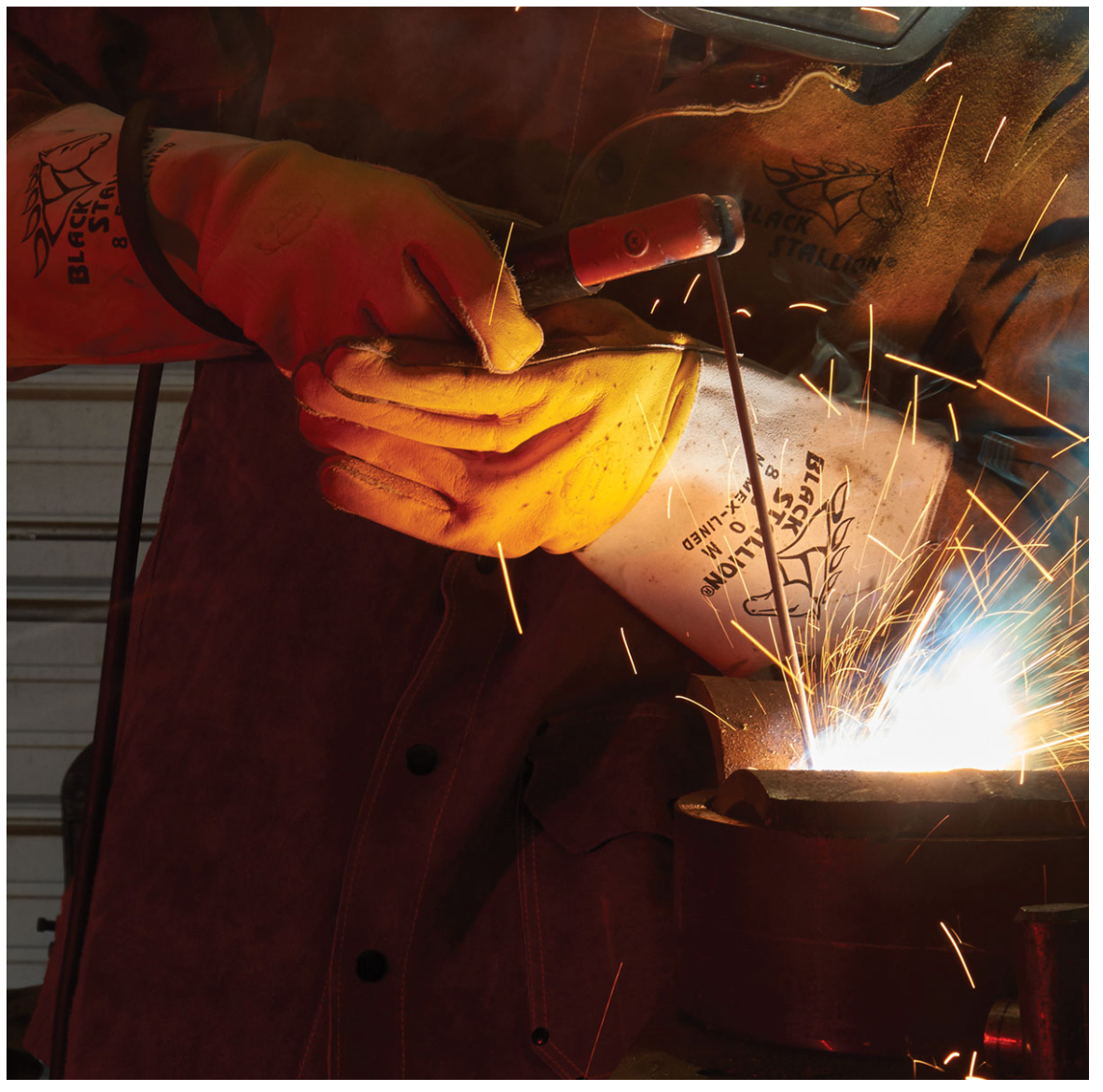 Black Stallion 850 Premium Elkskin Stick Welding Gloves