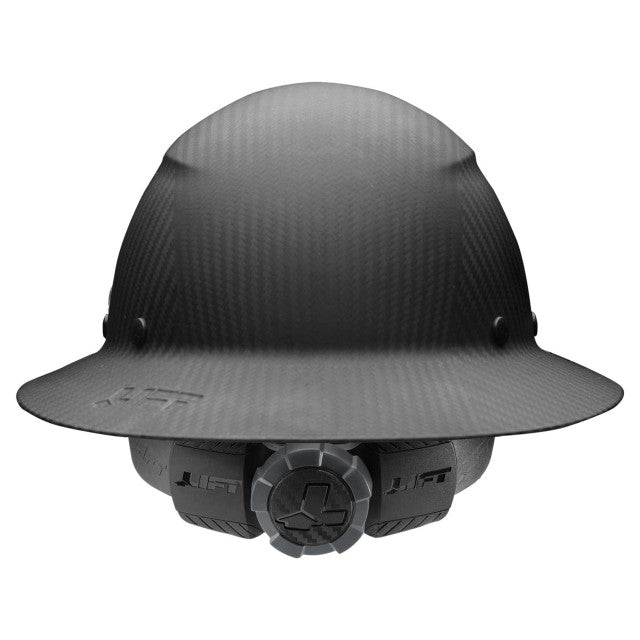DAX CARBON FIBER FULL BRIM HARDHAT - MATTE FINISH