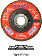 United Abrasives - SAIT Ovation® High Density Flap Disc - Type 27