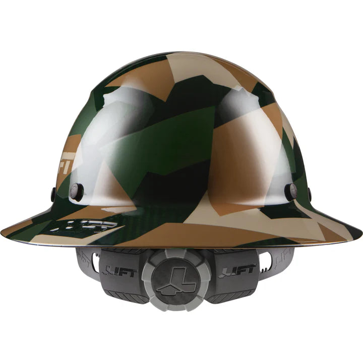DAX CARBON FIBER FULL BRIM HARDHAT - JUNGLE