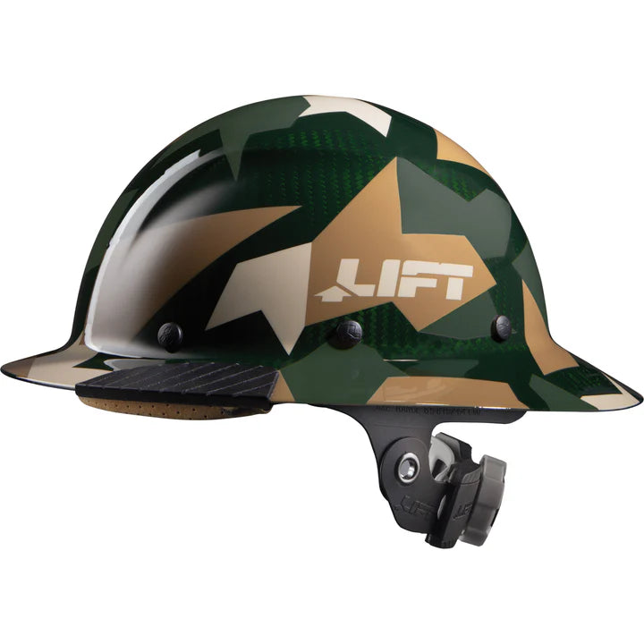DAX CARBON FIBER FULL BRIM HARDHAT - JUNGLE