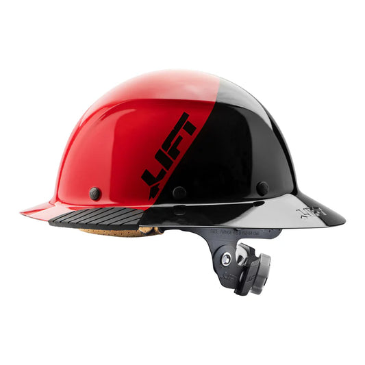 DAX FIFTY/50 RED FULL BRIM HARD HAT - RED