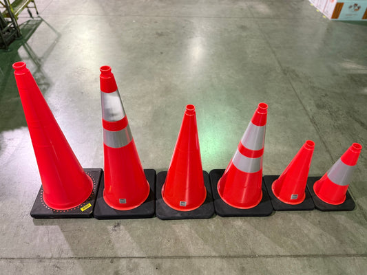 Cortina Safety Cones in multiple sizes (36", 28", 18") In Orange
