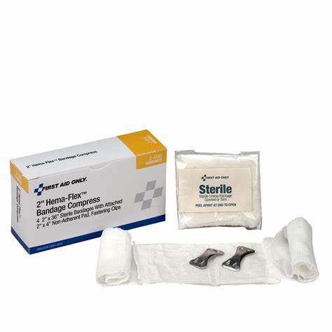 First Aid Only 2" Hema-Flex Bandage Compress – 4 Pack