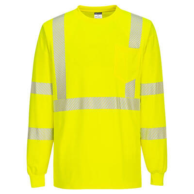 Hi-Vis Segmented Tape T-Shirt L/S