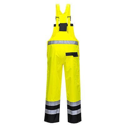 Hi-Vis Breathable Contrast Rain Bib Overall