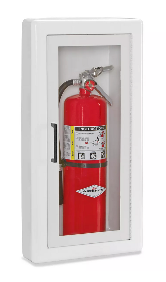 J & L Industries - Fire Extinguisher Cabinet - Semi-Recessed, 10 lb