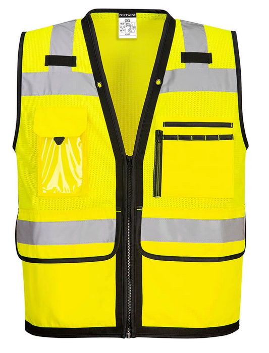 Portwest US378 Hi-Vis Two-Tone Mesh Surveyor Vest