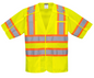 Portwest US382 Hi-Vis Safety Vest in sizes M, L, XL, 2XL, and 3XL