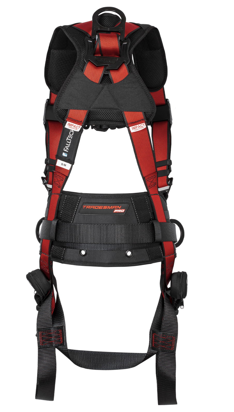 FallTech 7078CSM Contractor+ Full Body Harness – 3 D-Rings, Tongue Buckle