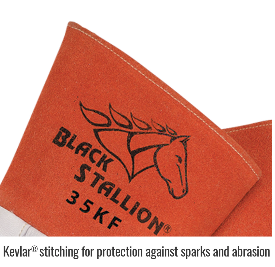 Black Stallion 35KF Premium Kidskin TIG Welding Gloves with DragPatch®