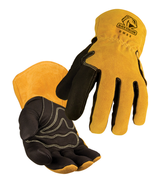 Black Stallion BM88 Premium MIG Welding Gloves with DragPatch® & RestPatch®