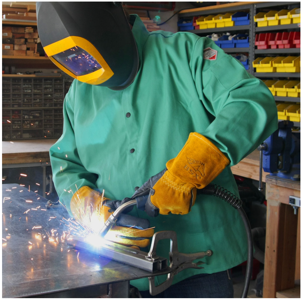 Black Stallion BM88 Premium MIG Welding Gloves with DragPatch® & RestPatch®