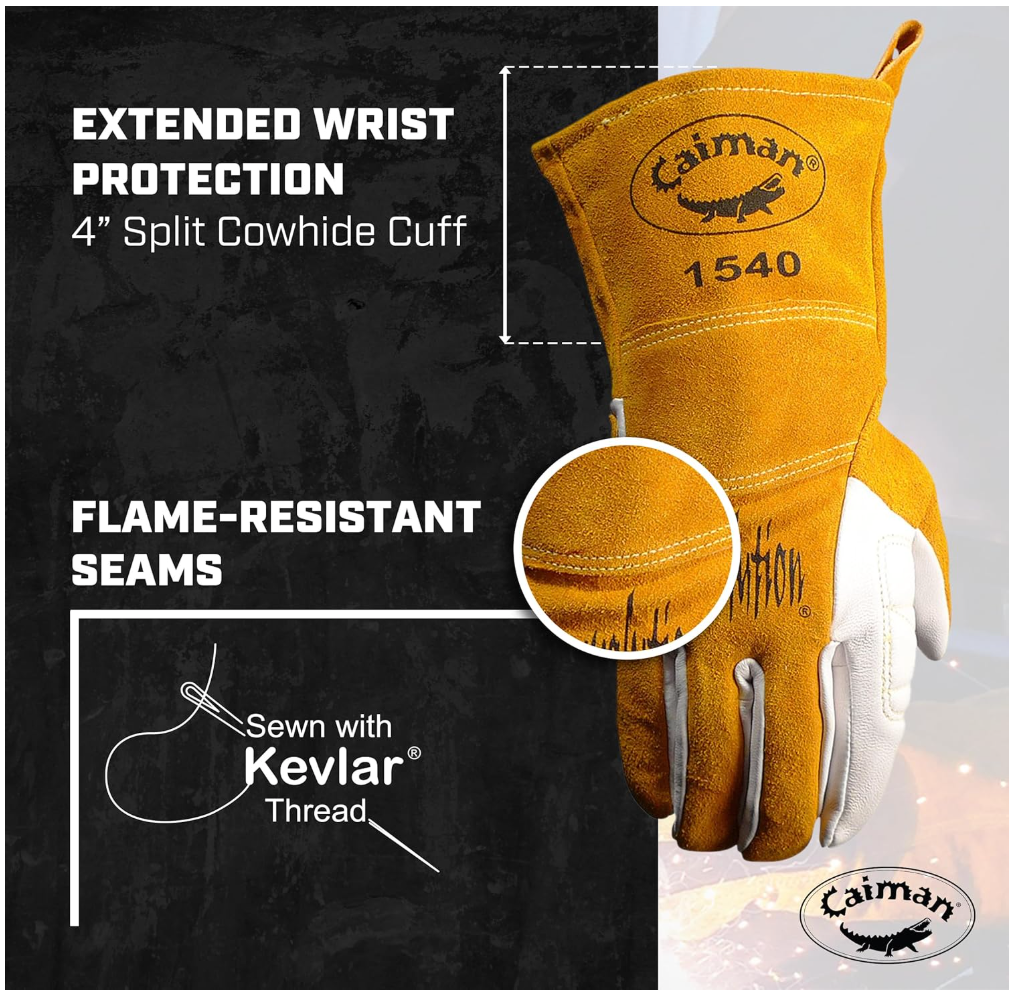 Caiman® 1540 Premium Boarhide™ MIG Welding Gloves