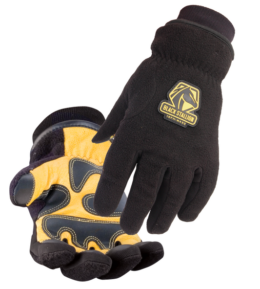 Black Stallion 15FH-MAX2 Pigskin Water Resistant Winter Gloves