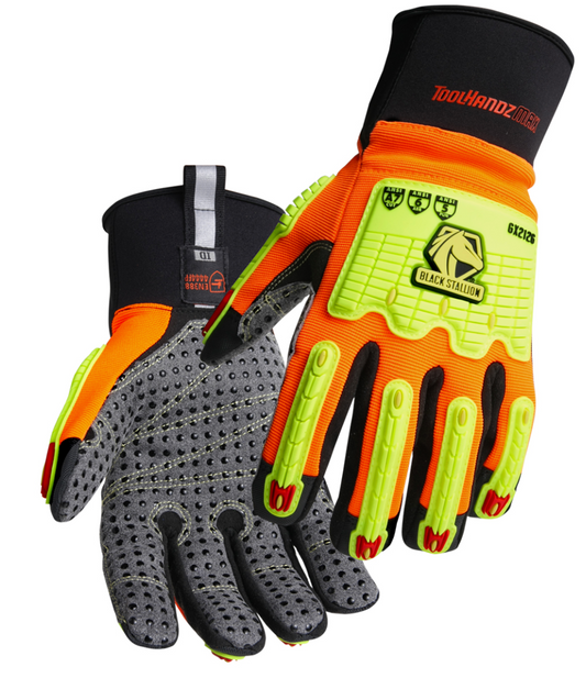 Black Stallion GX2126-OB FlexHand™ High-Visibility Impact-Resistant Work Gloves