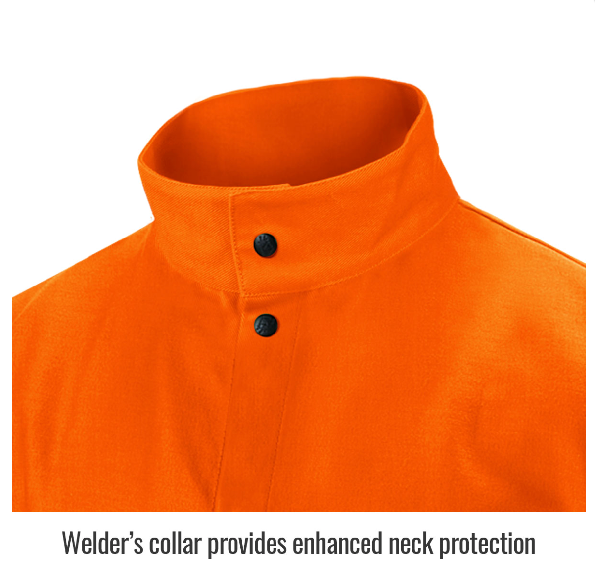 Black Stallion FO9-30C TruGuard™ 200 FR Cotton Welding Jacket – Safety Orange