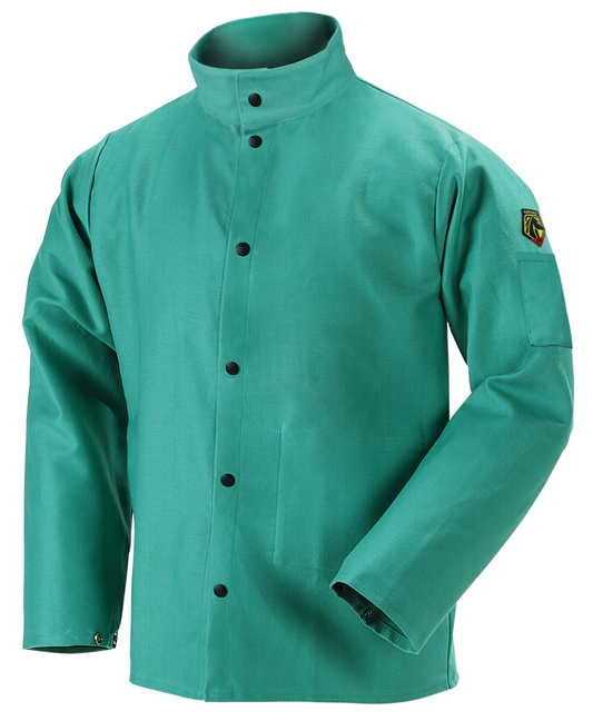 Black Stallion FO9-30C TruGuard™ 200 FR Cotton Welding Jacket – Green