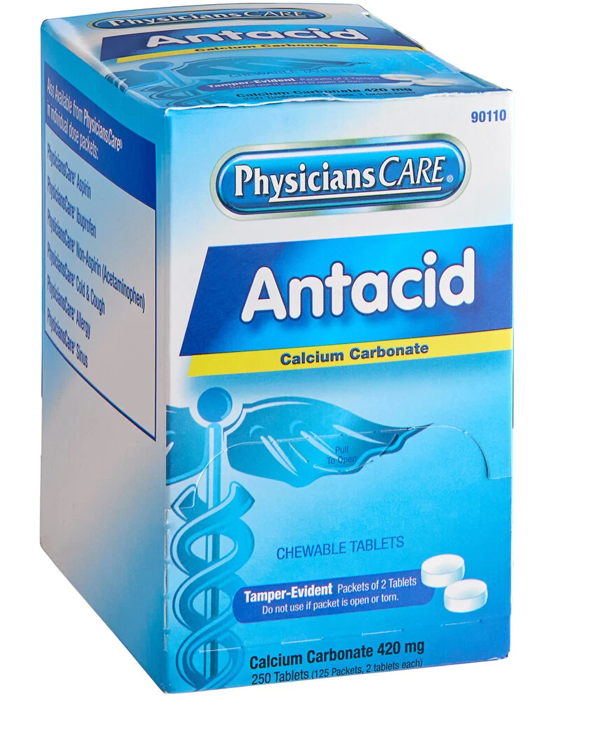 PhysiciansCare® Antacid – Fast Relief for Heartburn & Indigestion - 250 Tablets