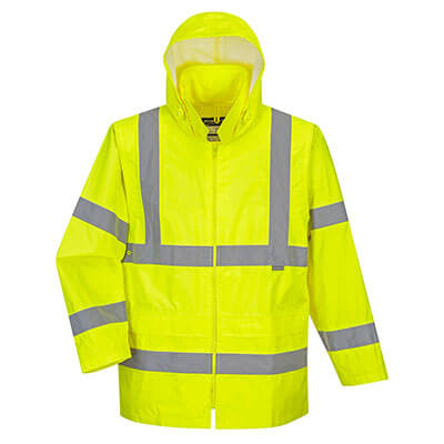 Hi-Vis Rain Traffic Jacket Yellow