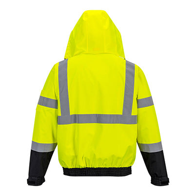 Hi-Vis 3-in-1 Contrast Premium Bomber Jacket