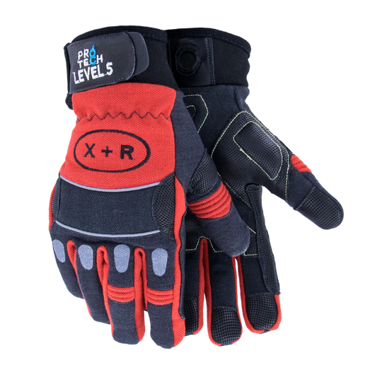 Pro-Tech 8 X+R Firefighting Gloves Red And Yellow