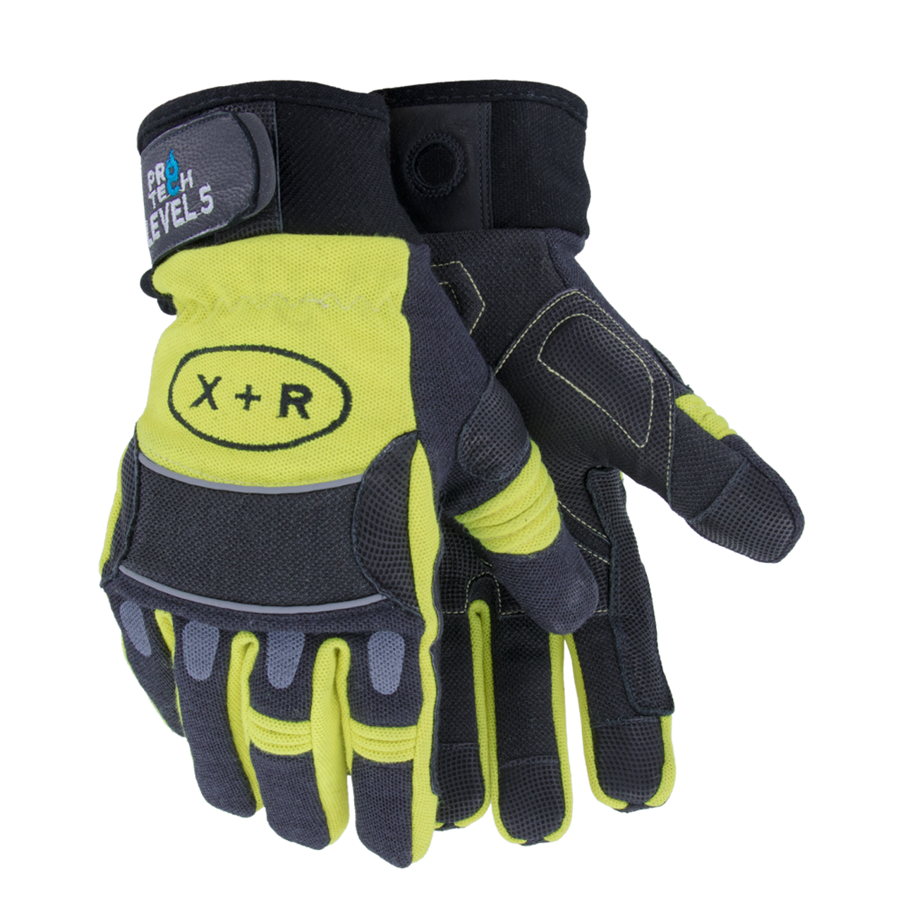 Pro-Tech 8 X+R Firefighting Gloves Red And Yellow